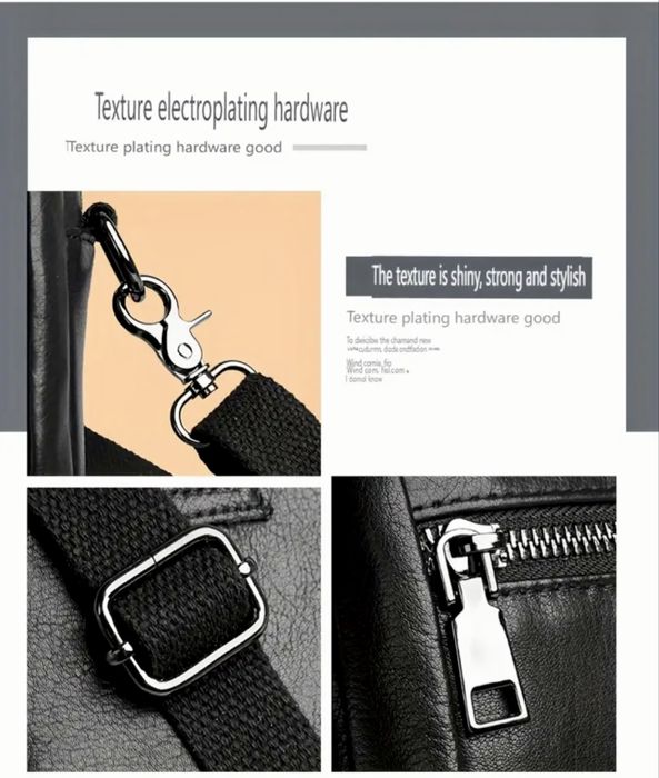 Мъжка дисплей чантичка за през рамо/Универсална и Луксозна-естест.кожа