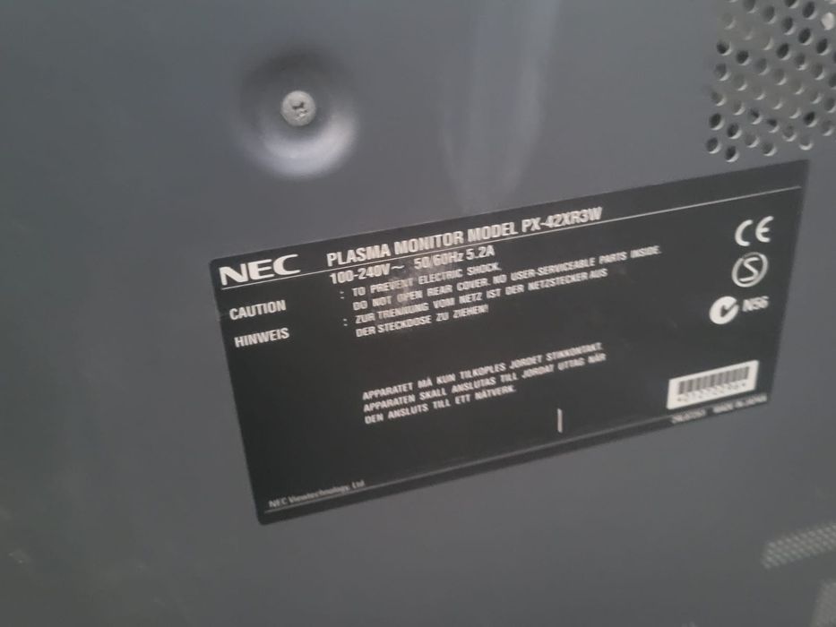Продам телевизор NEC PX-42XR3W
