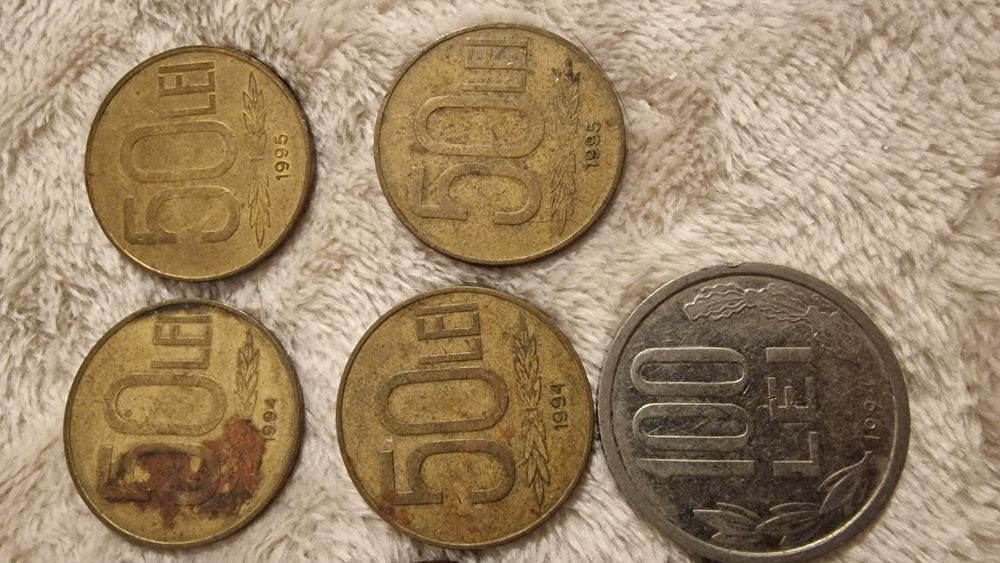 Monede vechi de colecție 100 lei 50 lei