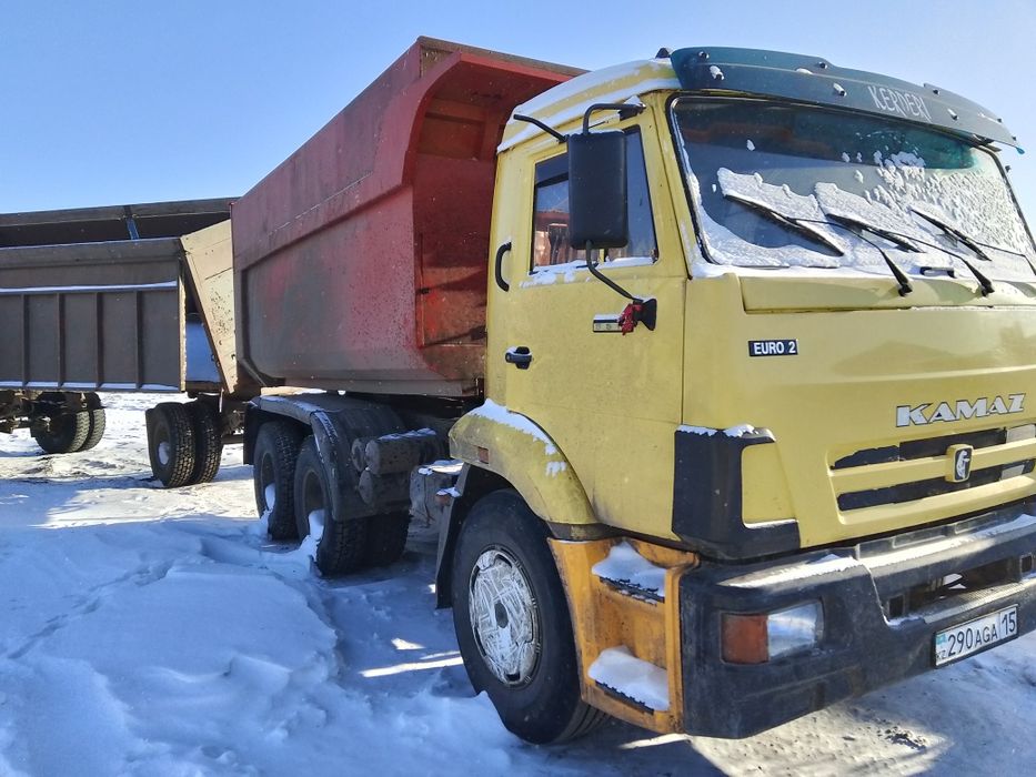 Камаз самосвал с прицепом