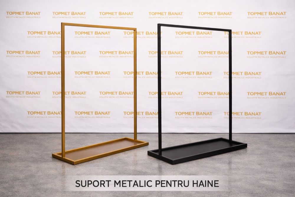 Suport metalic magazine haine textile showroom