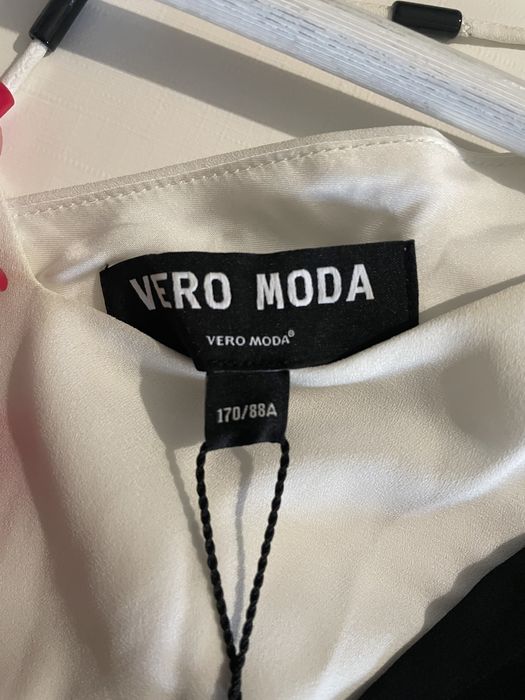 Дамска дълга черно-бяла рокля Vero Moda-L