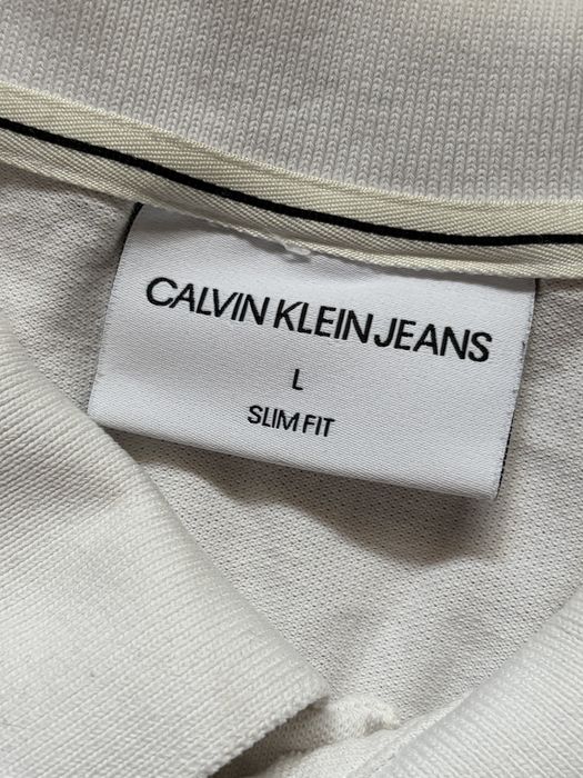 Calvin Klein мъжка поло тениска с яка L slim fit