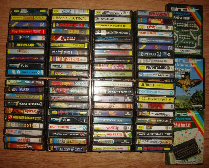 Casete Audio Vintage Pt. Calculator Sinclair ZX Spectrum cu Jocuri