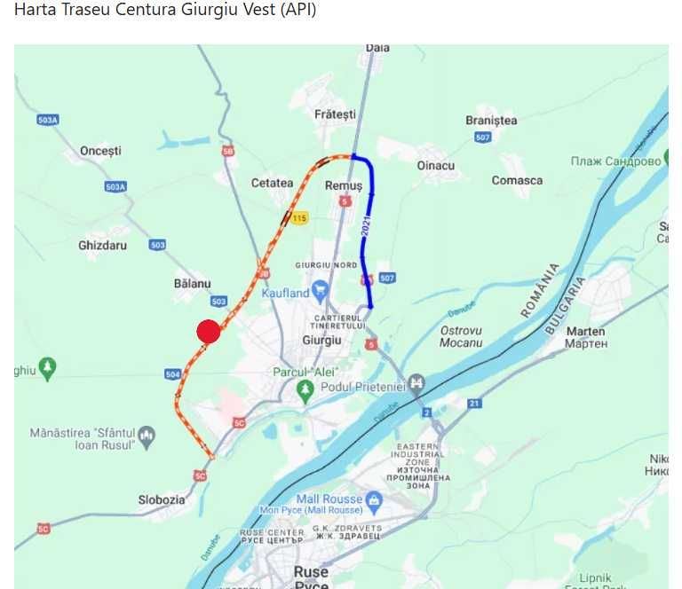 De vânzare - teren extravilan în orașul Giurgiu