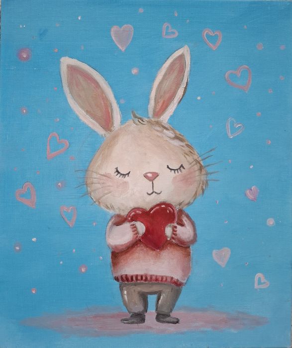 Картини рисувани с маслени бои .