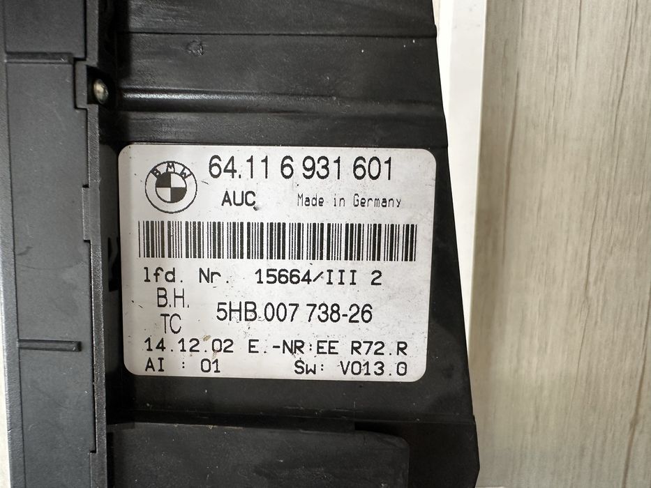 Управление климатроник за BMW E46 Compact