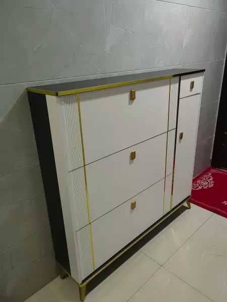 Узкий шкаф для обуви, Обувница в прихожую, этажерка, обувной шкаф Лофт