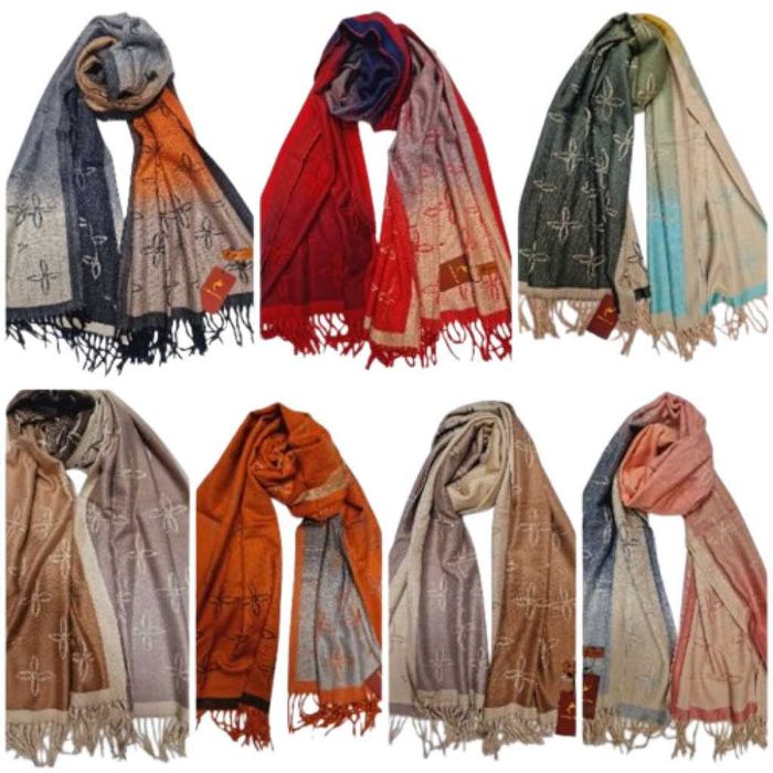 Дамски шалове, различни разцветаки