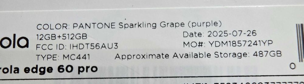 MOTOROLA EDGE 60 PRO Blue 6.67 ", 512 GB, RAM 12 GB, 50+50+10 MP, 5G