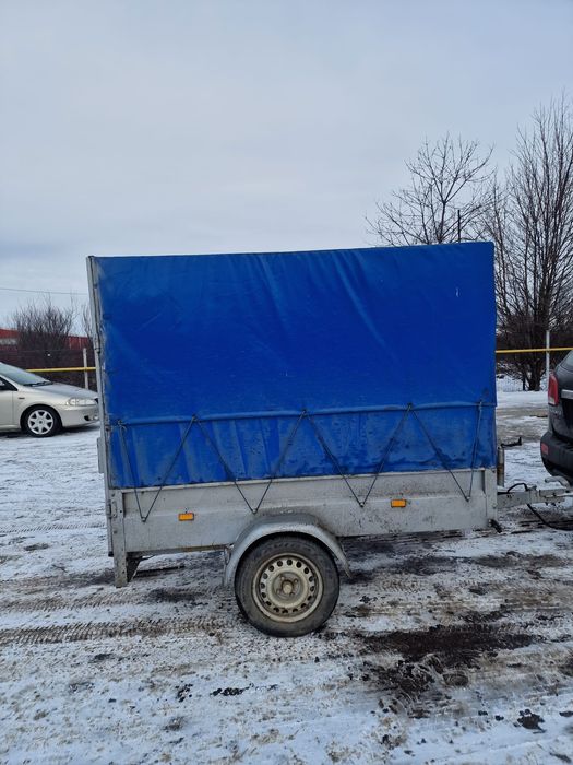 Remorca 750kg suprainaltata si ranforsata, inmatriculata