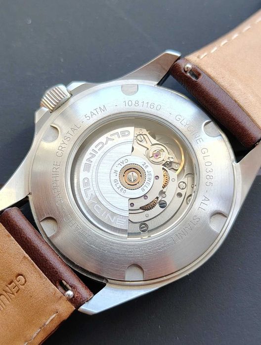 Swiss Glycine Combat classic moonphase, automatic, перфектен, бартер