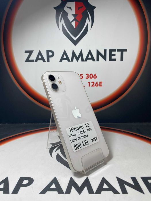 Zap Amanet Vitan - iPhone 12 - White - 64Gb -70%
