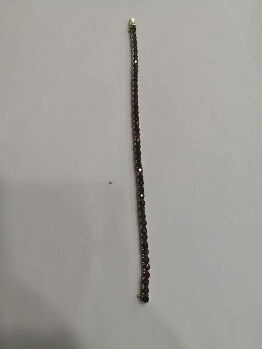 Vind brățară din aur 8kt cu granate Bohemia