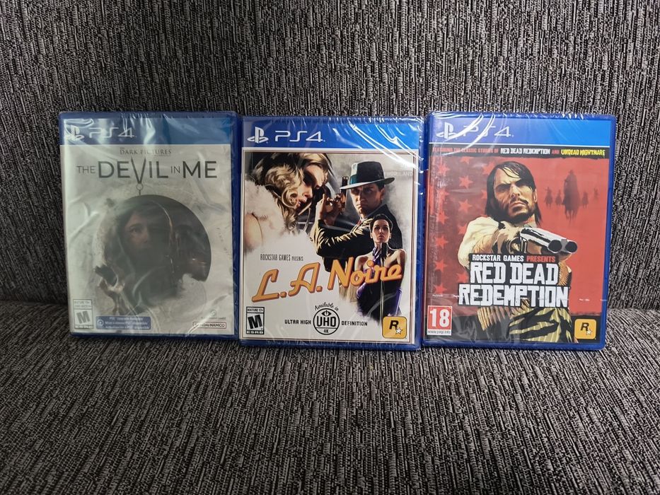 Red Dead Redemption 1, LA Noire, Dark Pictures Devil in me PS4