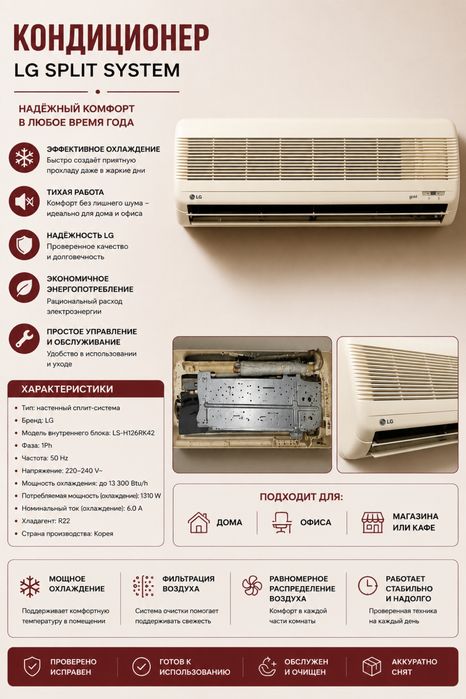 Кондиционер LG Gold