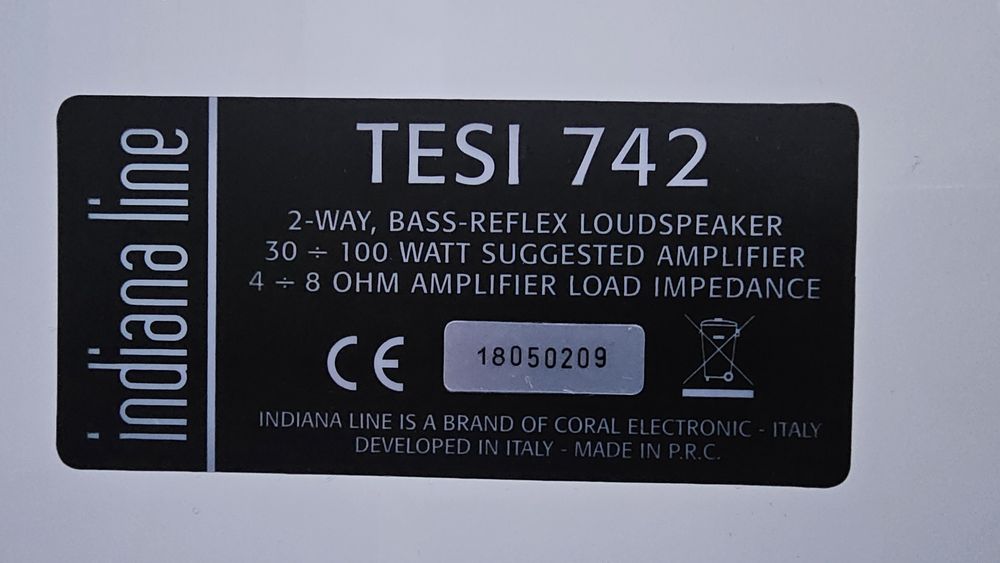 Boxa centru. Indiana Line. Tesi 742. (Audio - Home cinema. Difuzor.)