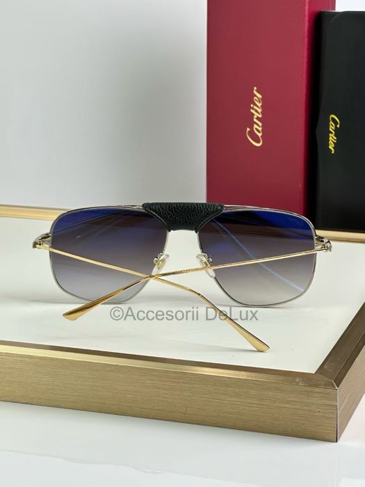 Ochelari de Soare Santos De Cartier CT0037S Polarised Noi Full Box [Verificare Colet] Aviator