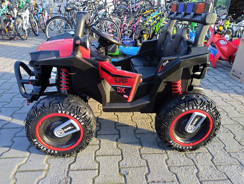 SAFARI двуместен акумулаторен джип BEAST 4x4 червен