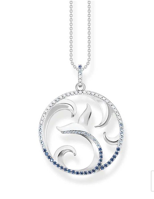 Сребърно колие Thomas Sabo "Tail Fin and Wave" (НОВО)