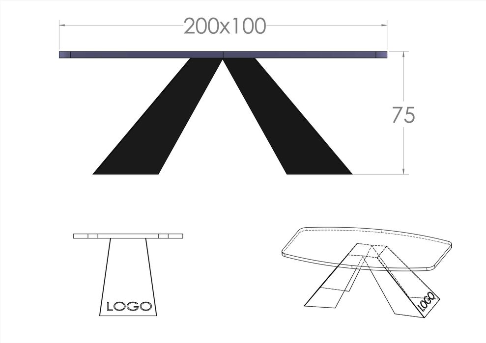 masa / birou cu design extravagant