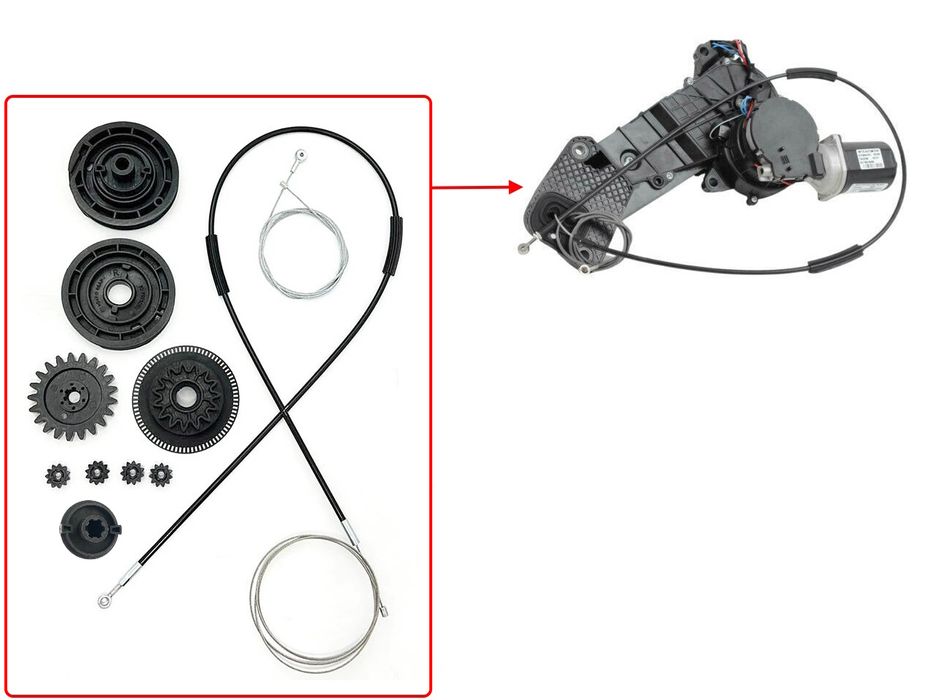 Ремонтен комплект за плъзгаща врата на  Mercedes Vito W639