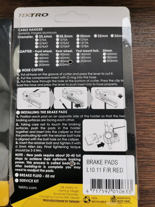 Placute frana L10.11 Tektro