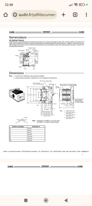 Краен изключвател OMRON D4MB-441G
• Tun: MexaHnyeH KpaeH M3KJIOYBaTen