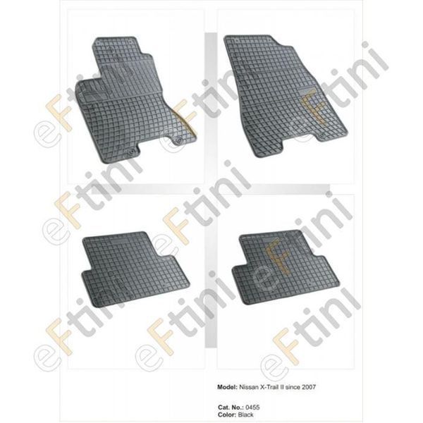 Автомобилни гумени стелки Frogum за Nissan X-Trail (2007-2014)