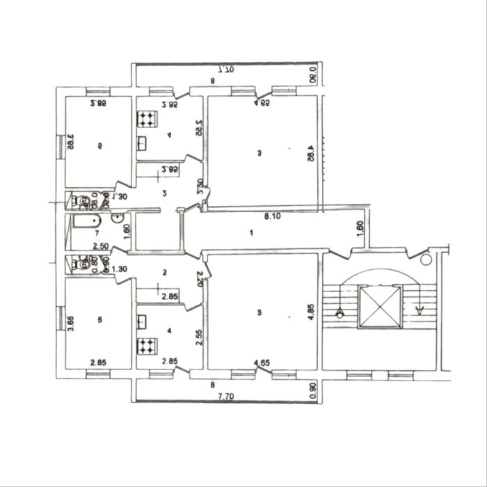 Чиланзар | Казирабад | jiz-Biz ресторан  2+2(3)=5 комнатная  131м²