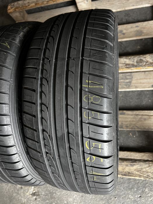 2 anvelope vara 185/55/14 , Dunlop , 6.4 mm