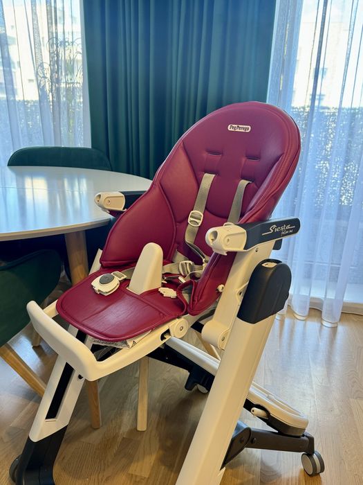 Scaun de masa 2 in 1 Peg Perego Siesta Follow Me, Visiniu