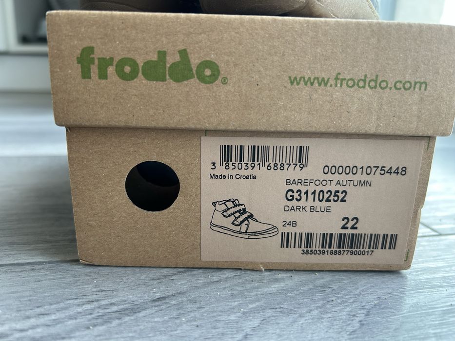 Ghete de toamna pentru copii Froddo Barefoot, mărimea 22