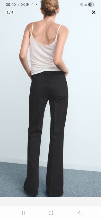 Черни дънки чарлстон MANGO НОВИ