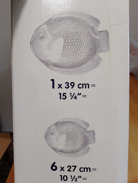 Люминарк тарелки рыбка посуда