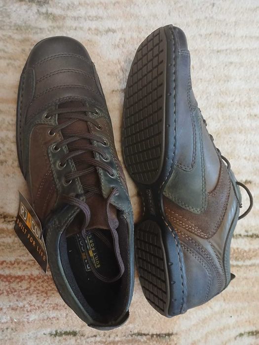 Pantofi piele americani - JIMLAR RJ COLT - brown/olive/tan - mărime 10.5 US (~ 44 EU)