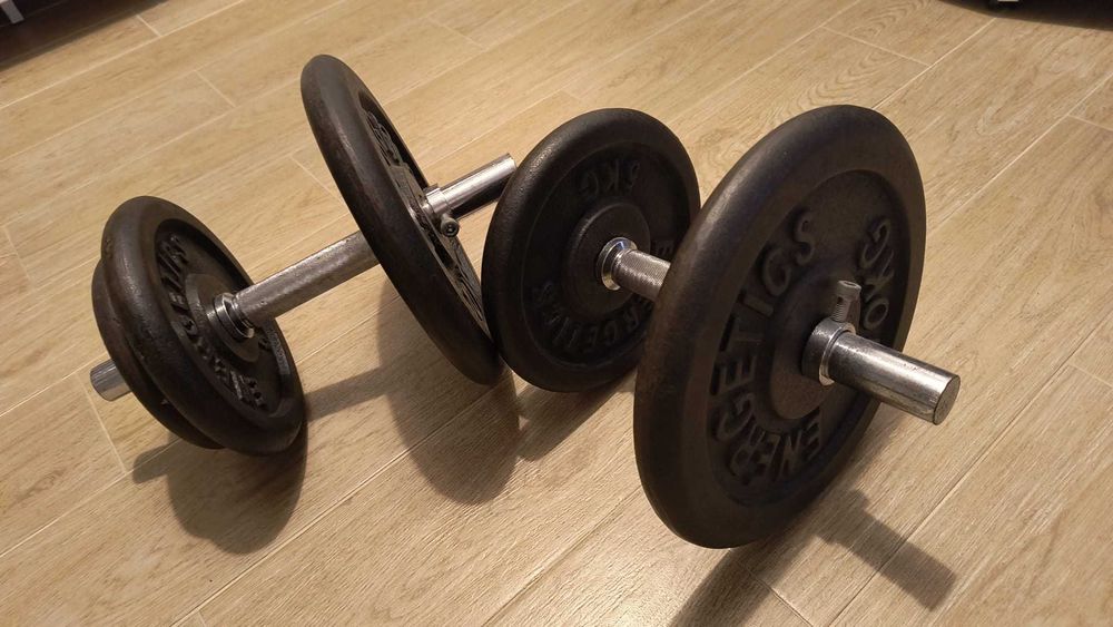 Gantere Fitness ( 17.5kg+bara x2 buc )