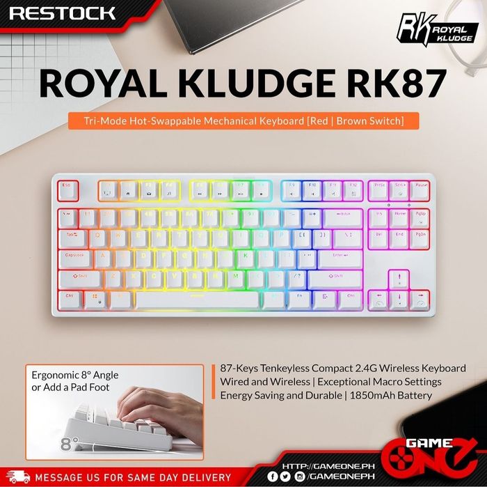 Royal Kludge R87/RK87 TKL Проводная Механическая Клавиатура