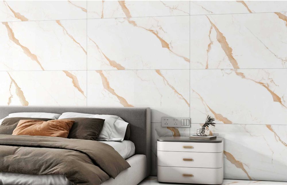 Гранитогрес с инкрустирани златни частици - ROCK 1021 - 60х120