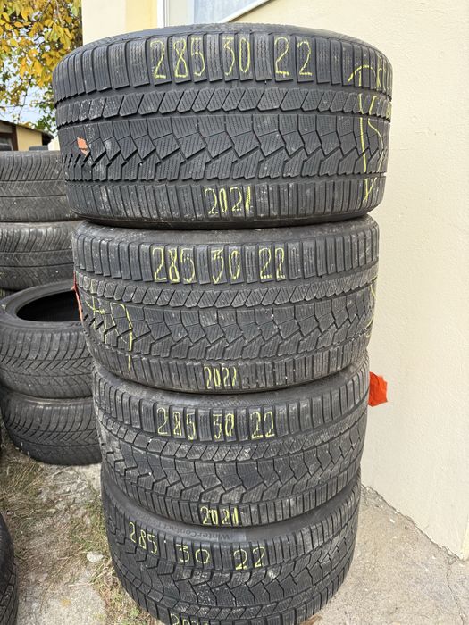 285/30/22” Set 4 buc CONTINENTAL dot 2021.anv M+S Iarnă.IMPECABILE.