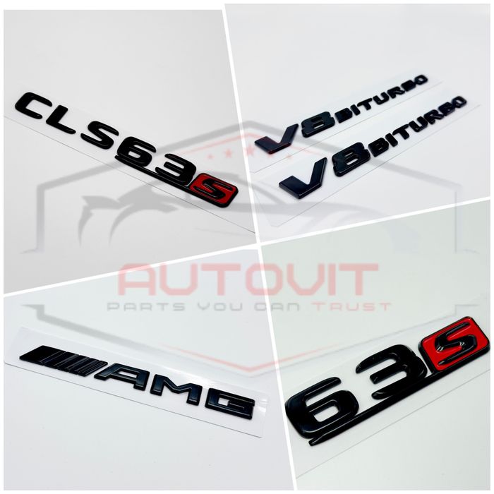 Mercedes надписи Cls63s AMG V8biturbo баджове стикери