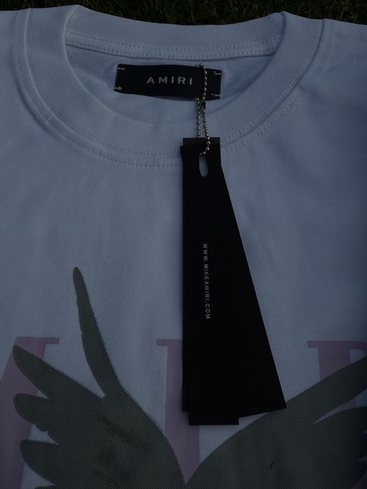 Tricou Amiri Premium Alb / Negru