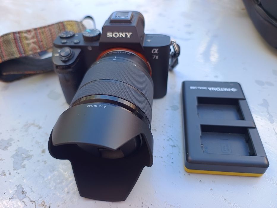 Sony a7 ii  și obiectiv că nou