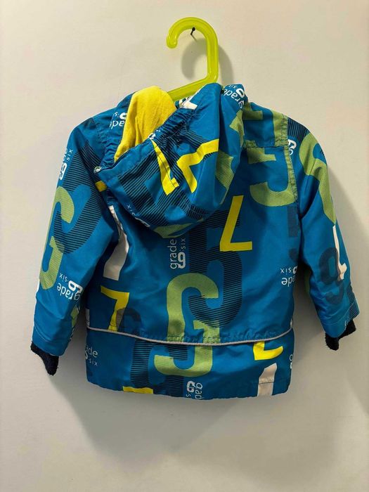 Детско яке за момче, пролетно есенно, размер 86 см, с качулка