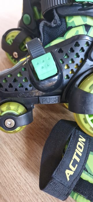 Детски ролкови кънки с каска и протектори,Worker Action Darly