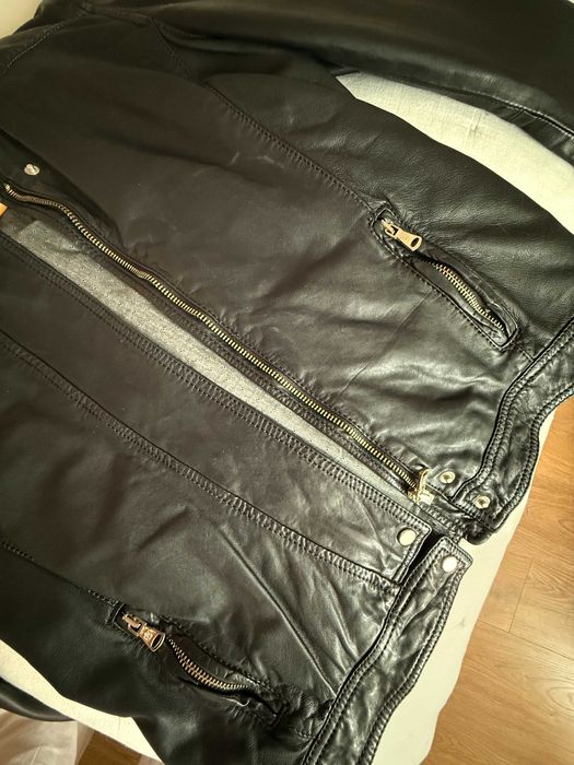 Geaca de piele Massimo Dutti