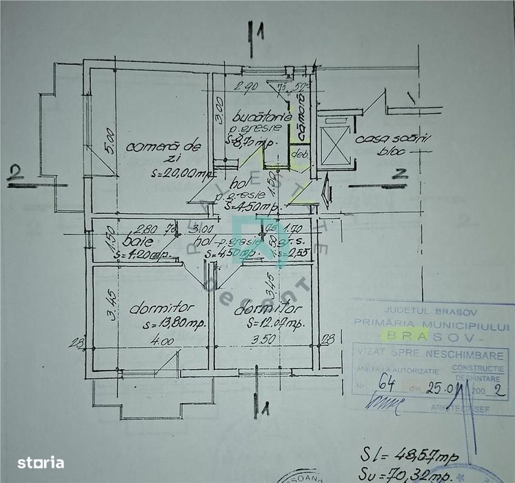 Apartament 3 camere Vlahuta, 70 mp - Brasov