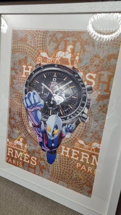 Print Hermes Paris Death NYC Omega