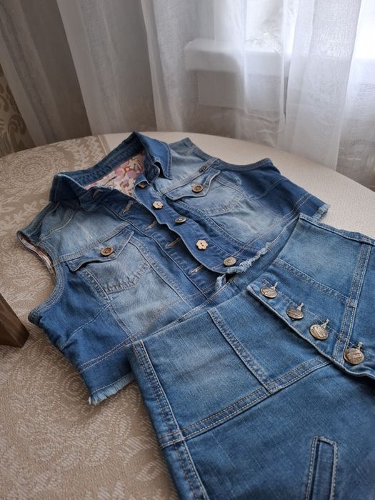 Продам шортики и жилет джинса