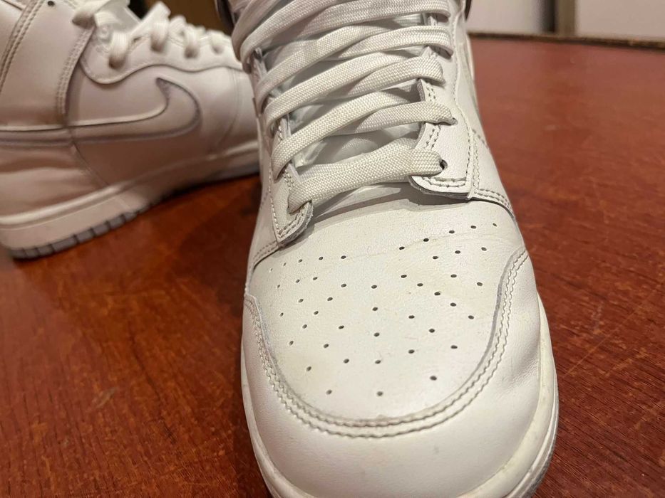 Nike dunk High retro alb si gri